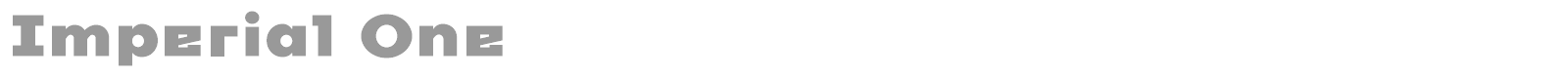 Imperial One font preview